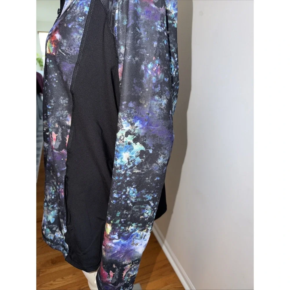 Avenue AVE Leisure Multicolored Workout Zip Up Jacket Size 22/24‎ NWT